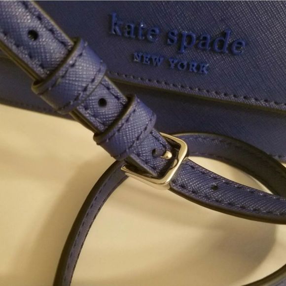 NWT Kate Spade Cameron Monotone Deep Azure Convertible Crossbody Shoulder Bag - Picture 7 of 11